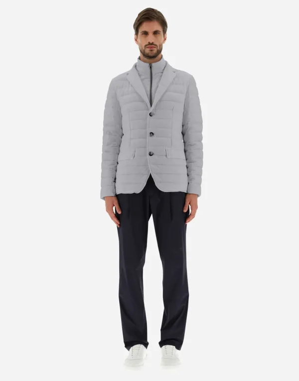 Best Sale Blazer Aus Nuage Mit Details Aus Monogram Kurze Daunenjacken