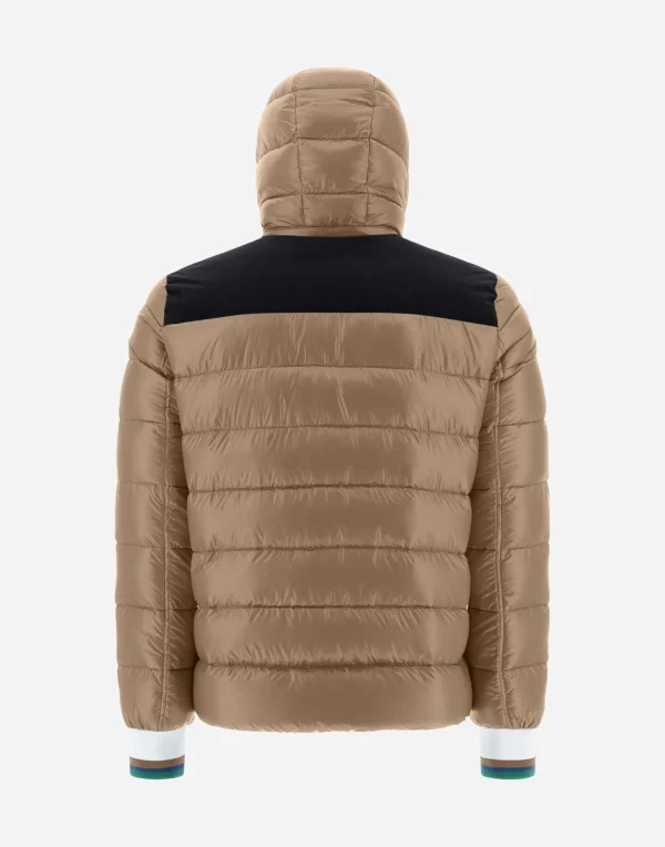 Shop Bomberjacke Aus Nylon Ultralight & Plaster Kurze Daunenjacken