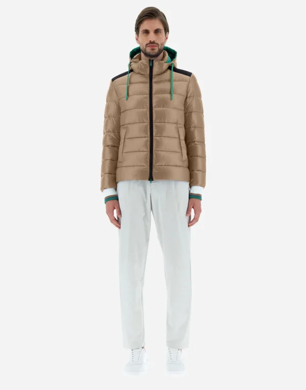 Shop Bomberjacke Aus Nylon Ultralight & Plaster Kurze Daunenjacken