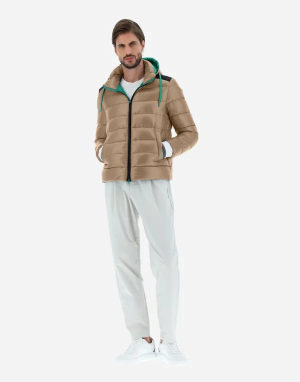 Shop Bomberjacke Aus Nylon Ultralight & Plaster Kurze Daunenjacken