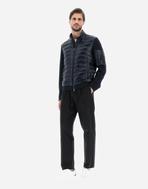 Online Bomberjacke Aus Nylon Ultralight & Fleece Kurze Daunenjacken