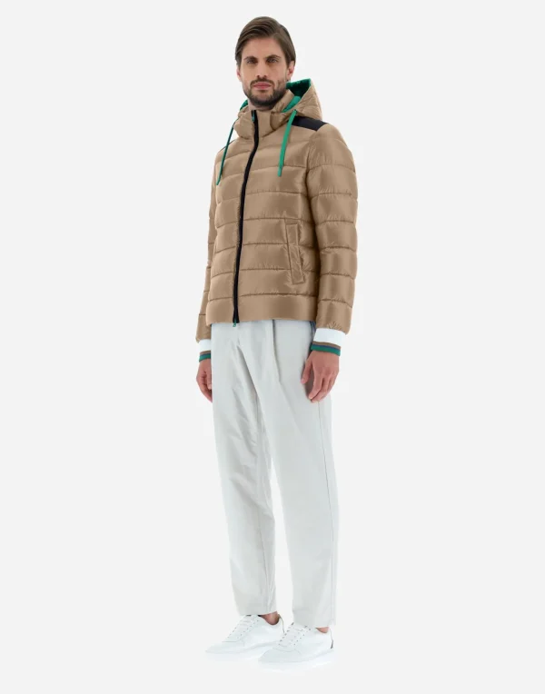 Shop Bomberjacke Aus Nylon Ultralight & Plaster Kurze Daunenjacken