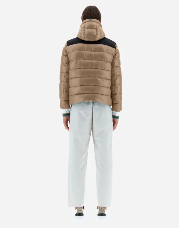 Shop Bomberjacke Aus Nylon Ultralight & Plaster Kurze Daunenjacken