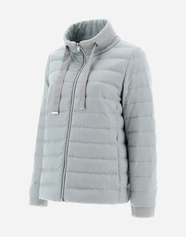 Flash Sale Gestrickte Jacke Aus Kaschmir & Seide Kurze Daunenjacken