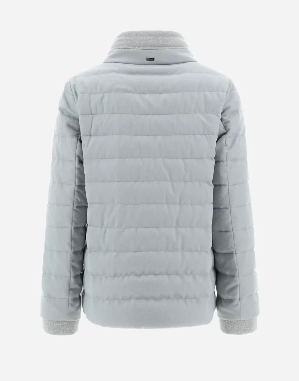 Flash Sale Gestrickte Jacke Aus Kaschmir & Seide Kurze Daunenjacken