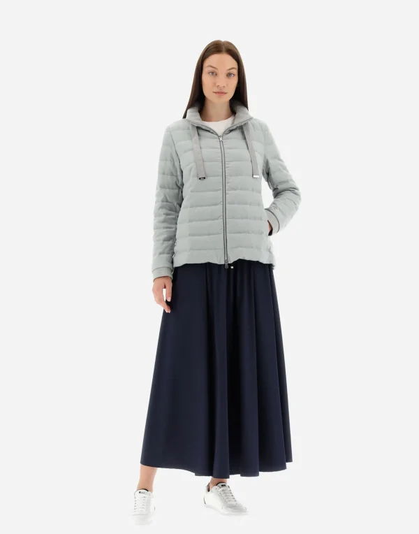 Flash Sale Gestrickte Jacke Aus Kaschmir & Seide Kurze Daunenjacken