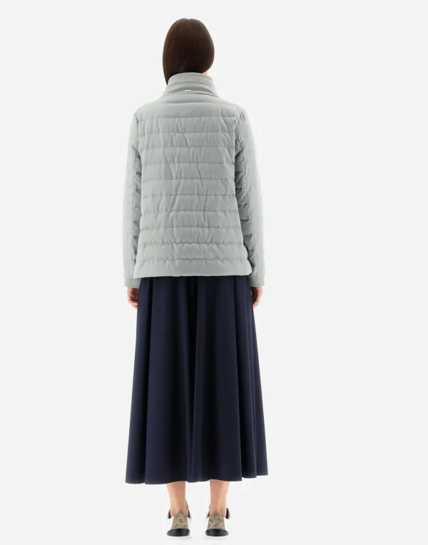 Flash Sale Gestrickte Jacke Aus Kaschmir & Seide Kurze Daunenjacken