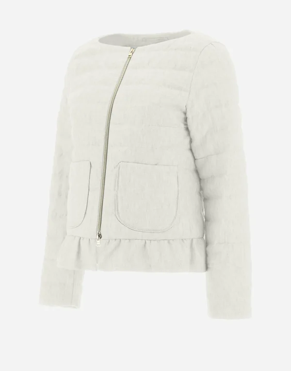 Flash Sale Jacke Aus New Leinen Kurze Daunenjacken