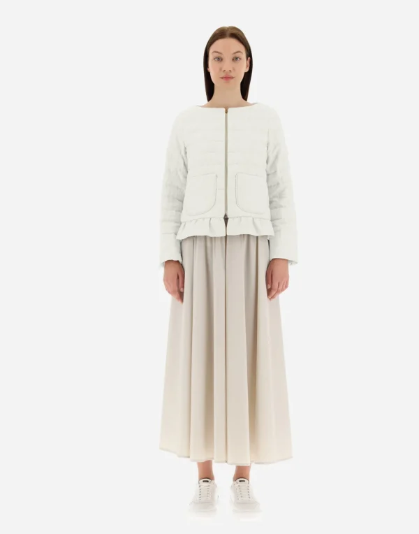 Flash Sale Jacke Aus New Leinen Kurze Daunenjacken