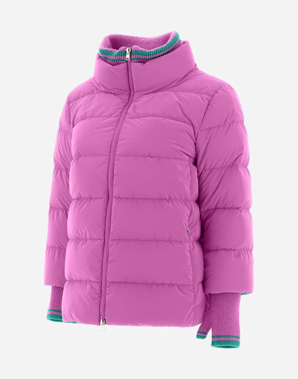 New Mat Glaze Cape-Jacke Kurze Daunenjacken