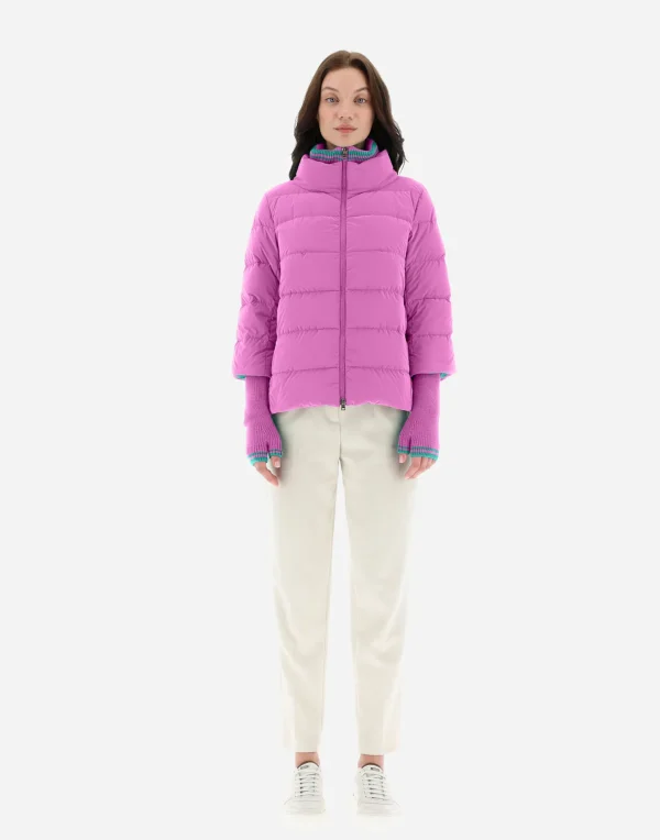 New Mat Glaze Cape-Jacke Kurze Daunenjacken