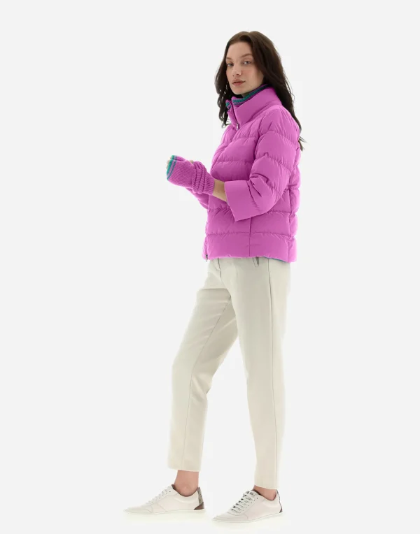 New Mat Glaze Cape-Jacke Kurze Daunenjacken