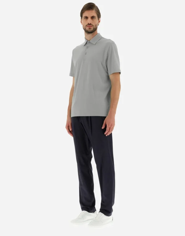 Sale Poloshirt Aus Crepe-Jersey T-Shirt & Polo-Shirts