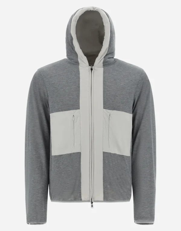 Flash Sale Resort Bomberjacke Aus Light Nylon Stretch & Light Jersey Bomber