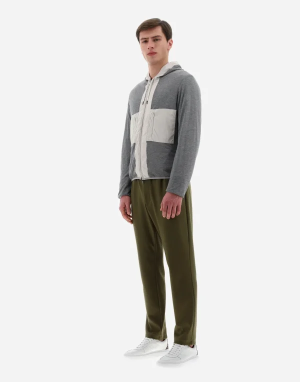 Flash Sale Resort Bomberjacke Aus Light Nylon Stretch & Light Jersey Bomber