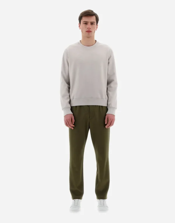 Fashion Resort Sweatshirt Aus Boiled Wool Jersey Sweatshirts & Strickjacken