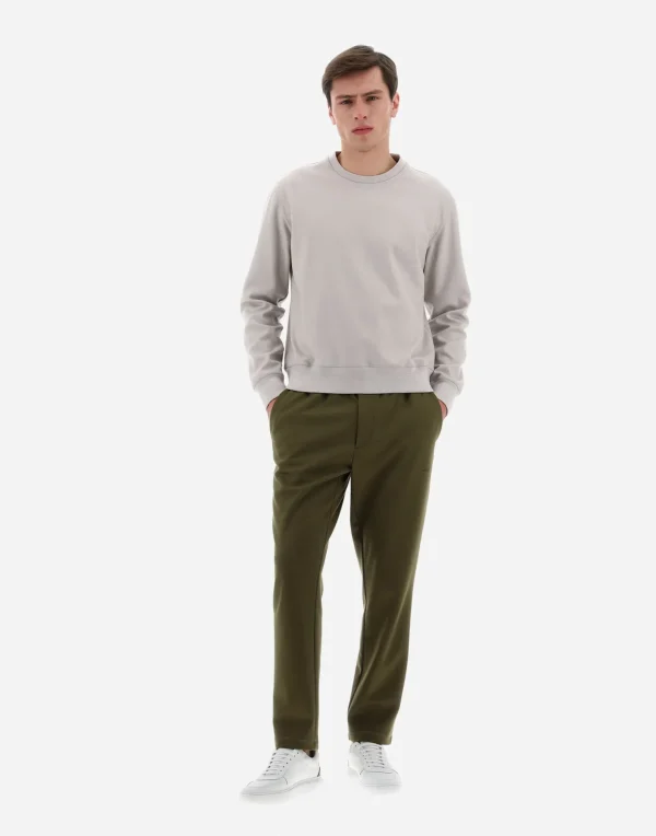 Fashion Resort Sweatshirt Aus Boiled Wool Jersey Sweatshirts & Strickjacken