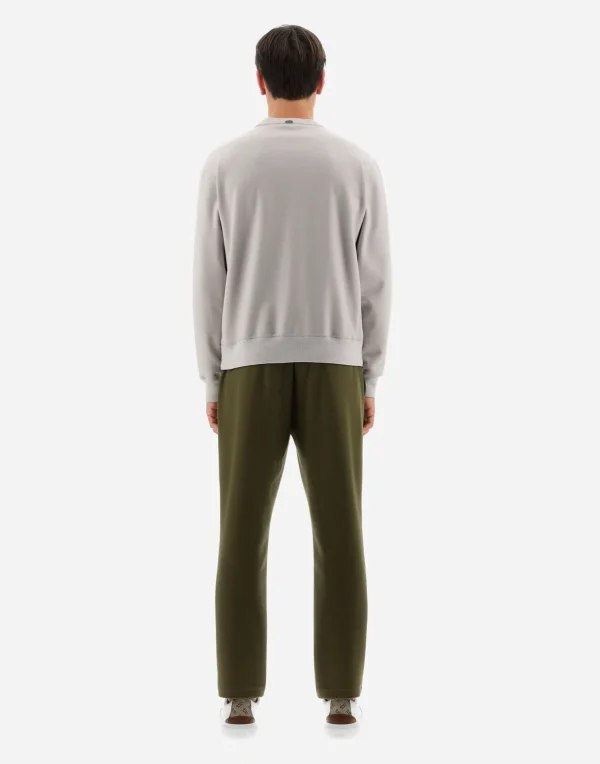 Fashion Resort Sweatshirt Aus Boiled Wool Jersey Sweatshirts & Strickjacken