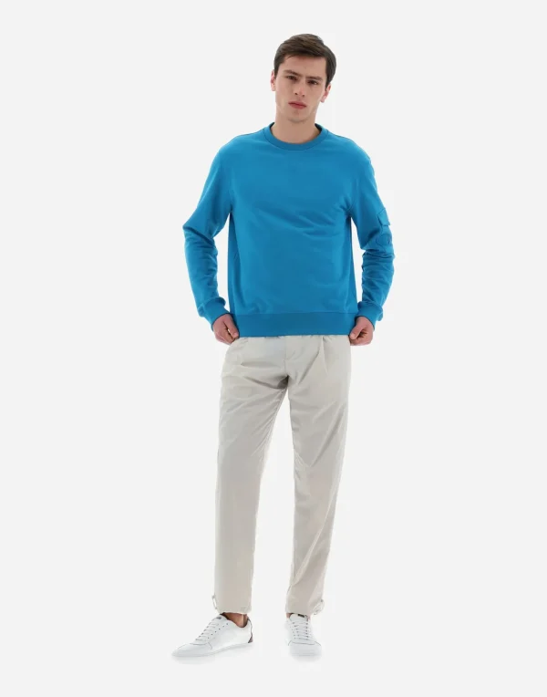 Outlet Resort Sweatshirt Aus Cotton Sweater Sweatshirts & Strickjacken