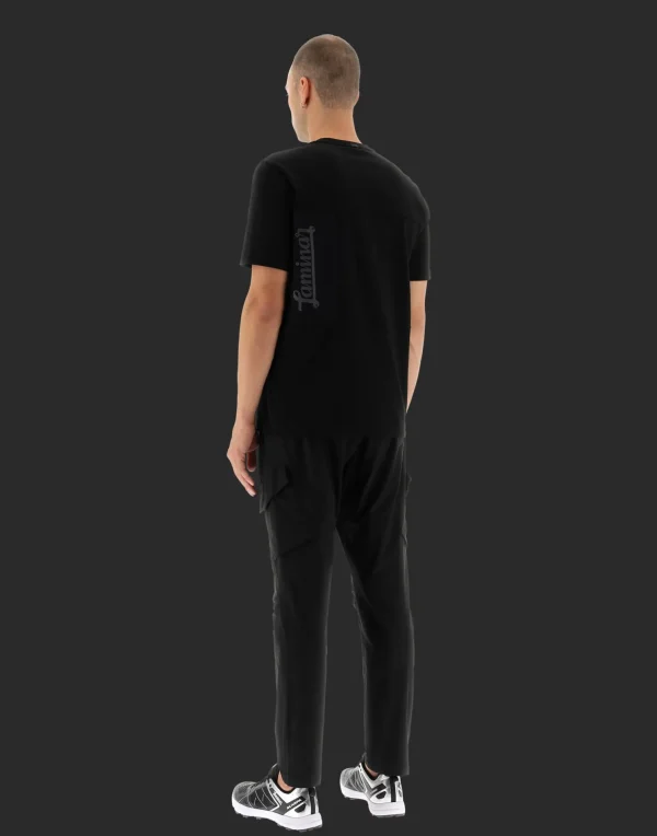 Online T-Shirt Aus Compact Jersey Und Light Mesh T-Shirt & Polo-Shirts