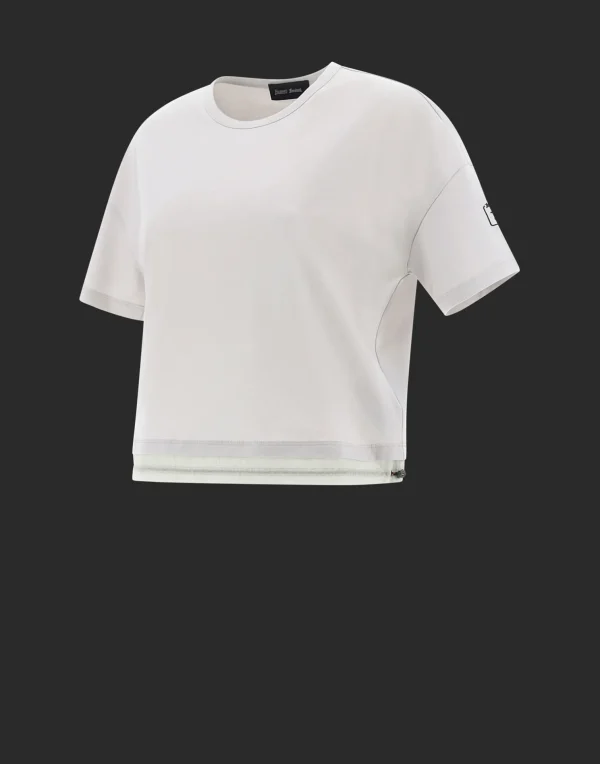Outlet T-Shirt Aus Dynamic Interlock Und Light Opalescent T-Shirts