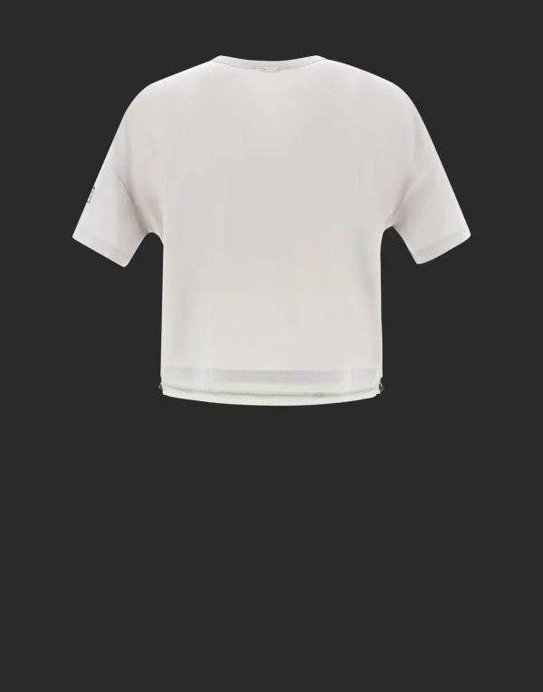 Outlet T-Shirt Aus Dynamic Interlock Und Light Opalescent T-Shirts