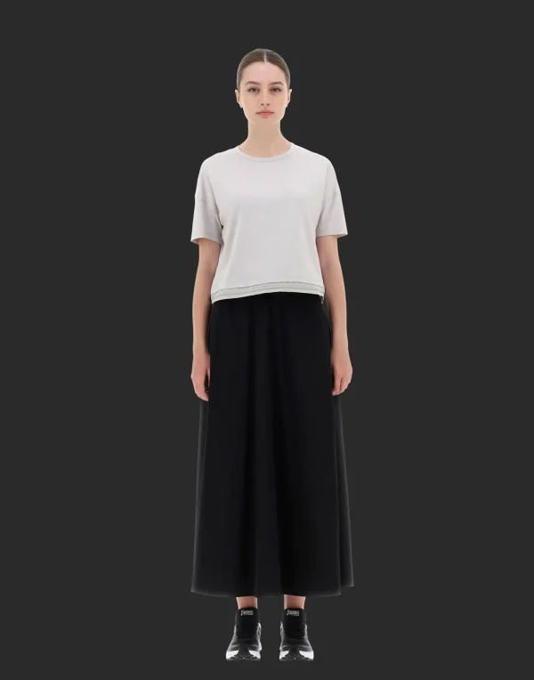 Outlet T-Shirt Aus Dynamic Interlock Und Light Opalescent T-Shirts