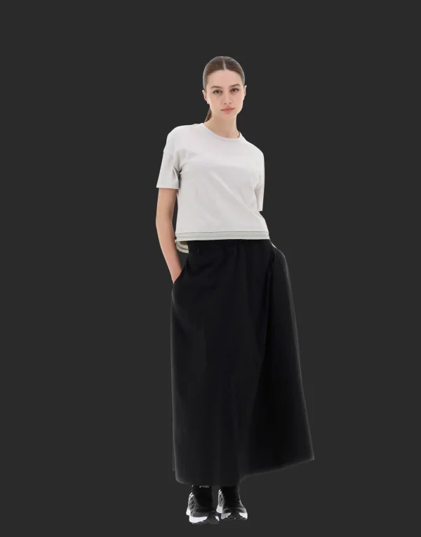Outlet T-Shirt Aus Dynamic Interlock Und Light Opalescent T-Shirts