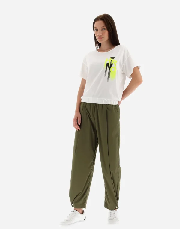 Best T-Shirt Aus Interlock-Jersey Mit Stickerei T-Shirts