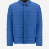 Sale Wendbares, Zweifarbiges Hemd Aus Nylon Ultralight Kurze Daunenjacken